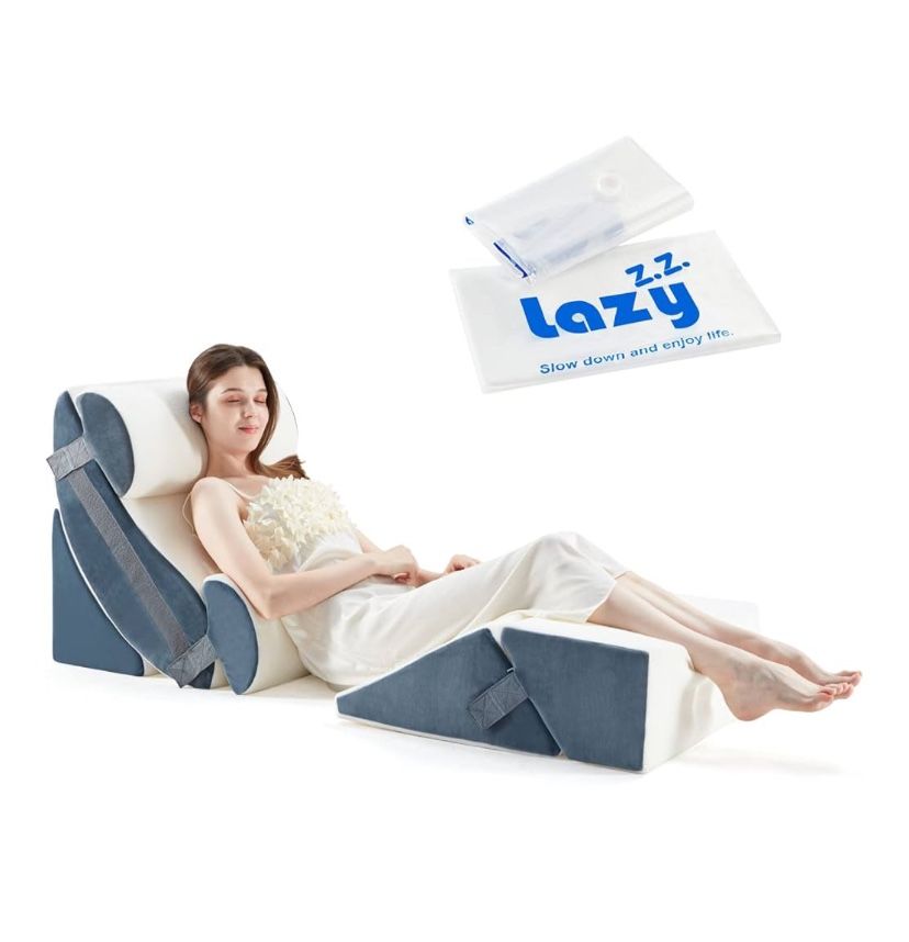 ZiZi WEDGE 51°57° Lazyzizi 6pcs Memory Foam Wedge Pillow Set