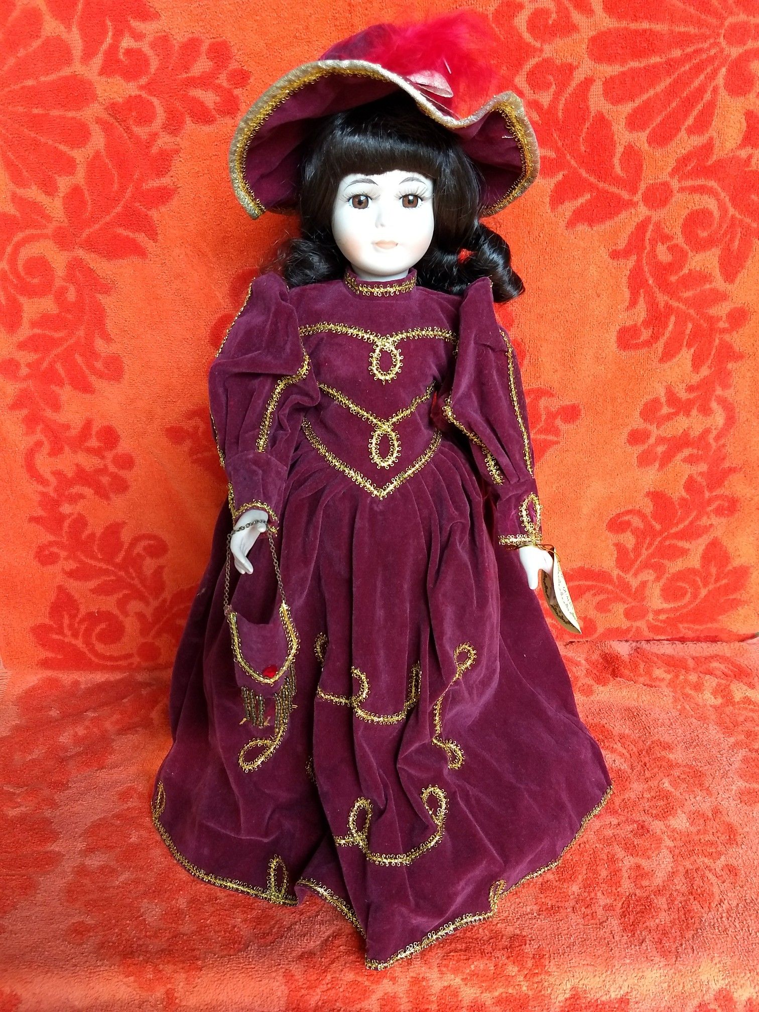 Porcelain duck house doll collection