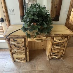 black forest decor rustic desk, cabin chic!