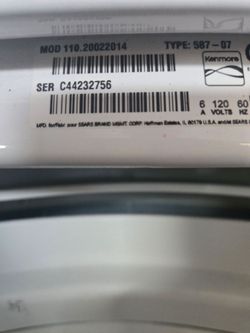 Kenmore Washer