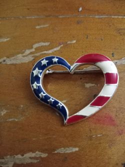 Avon Star's and Stripes Pin