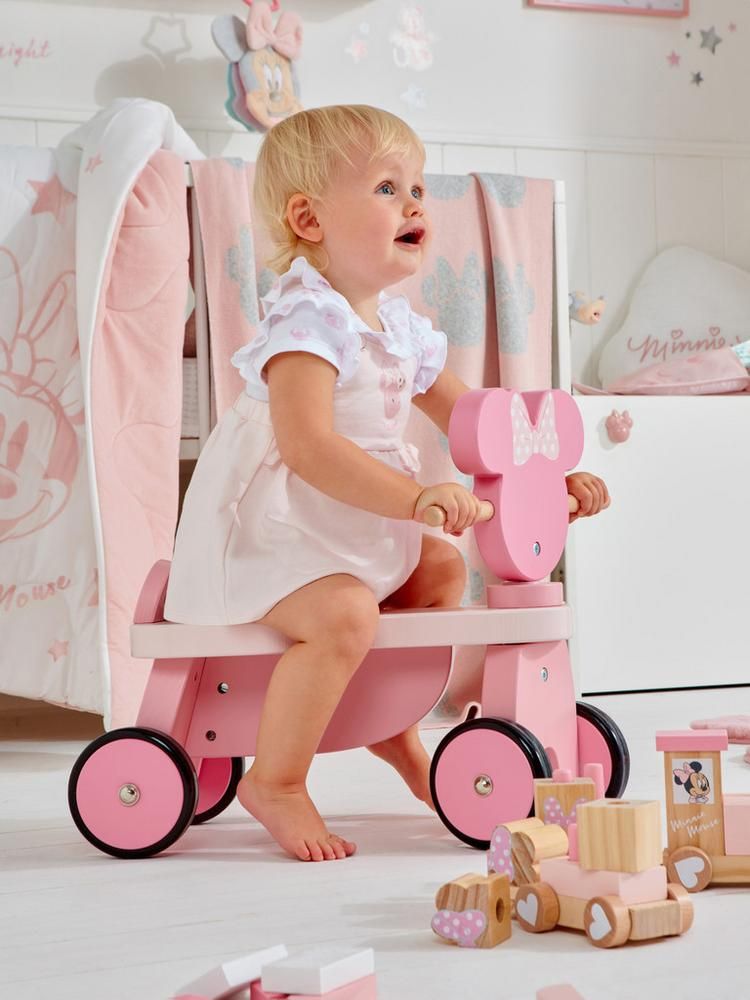 Disney's Minnie Mouse Wooden Ride-On Toy