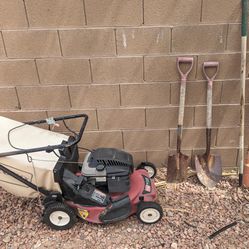 Gas Lawn Mower and Yard Tools
