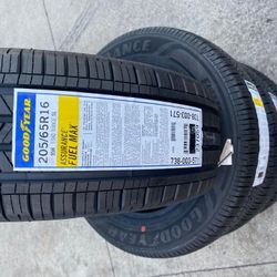 205/65/16 goodyear assurnce fuel max BRAND NEW TIRES LLANTAS NUEVAS