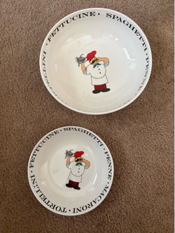 Lorren Home Trends ,,,(New) home Chef salad bowl & soup bowl