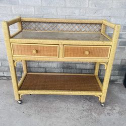 Vintage Henry link bar cart