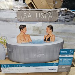 Bestway St. Lucia SaluSpa 2 to 3 Person Inflatable Round Outdoor Hot Tub