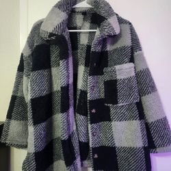Soft plaid jacket