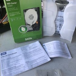 PRICE IS FIRM BRAND NEW STILL SEALED 3 TB WD Western Digital Caviar Green SATA Desktop Hard Drive Cool Quiet Eco-Friendly   89