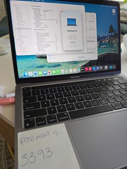 2022 MacBook Pro A2338,M2 ,8Gb,256Gb,13” LCD, AC Charger, Good Condition,Space Grey Color,Office 2022,Tahoe MAC OS for Big Promo