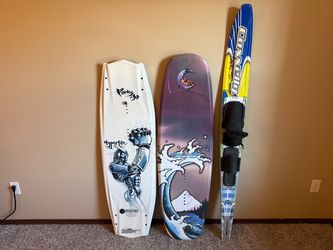 Vintage Watersports Bundle - Wakeboards-Bindings-Ski-Rope