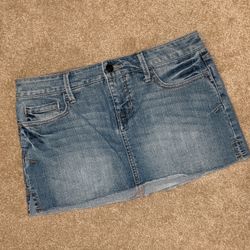 21 Denim Mini Skirt