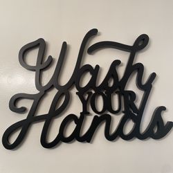 Wash Your Hands Wall Decor