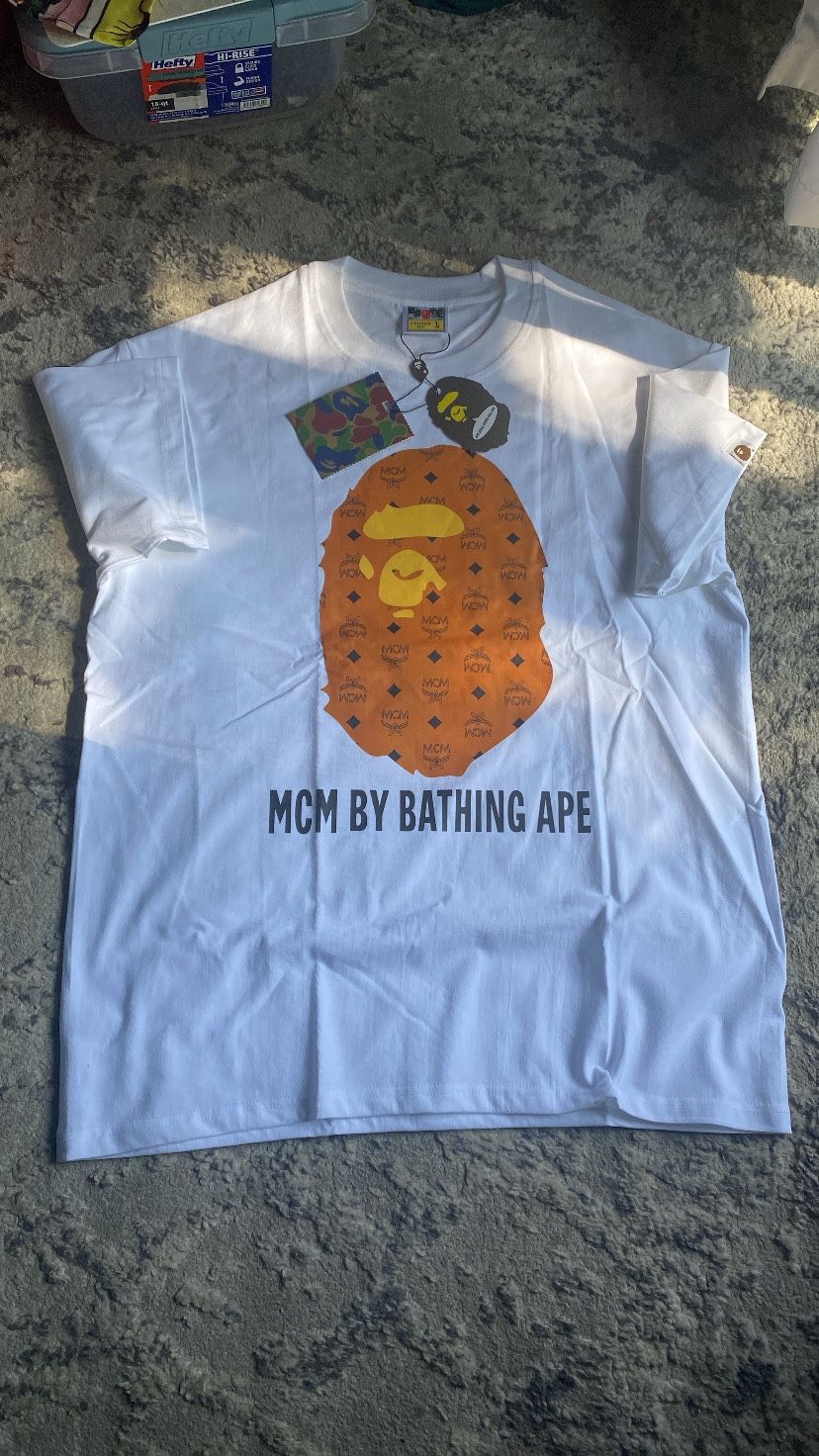 Brown Mcm Bape T-shirt