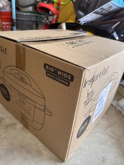Instant Pot RIO Wide 7.5 Qt Multi-Cooker DUPC801BK — Used 1–2 Times, Complete in Box