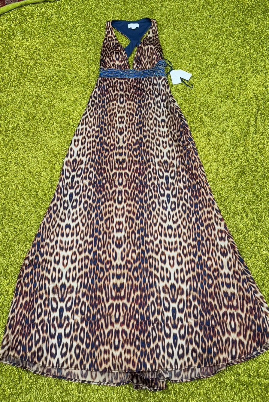 Jessica Simpson Leopard V Neck Beaded Halter Cocktail Maxi Dress, - www.joarbit.com Jessica Simpson Leopard V Neck Beaded Halter Cocktail Maxi Dress, - www.joarbit.com