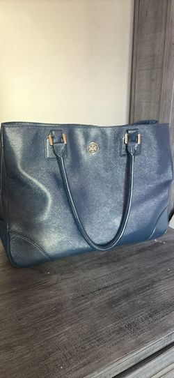 Tory Burch Navy Tote Bag