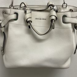 Michael Kors Greta Large Pebbled Leather Satchel / Purse / Handbag