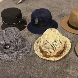 Mixed Hat Lot / 7 Stylish Hats