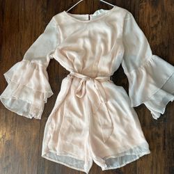 Beautiful Blush Pink Girls Dress Jumper Size 9-10