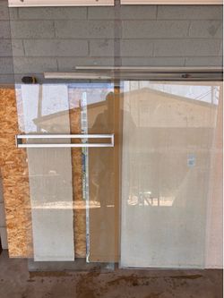 Shower glass sliding doors
