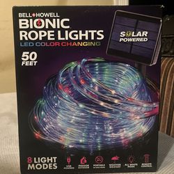 Bionic LED Color Changing Rope Light w/ Remote Indoor & Outdoor 50ft
