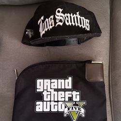 gta 5 money bag & snapback hat