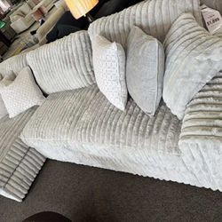 OM• $38 Initial • Brand New// Stupendous 3 Piece Plush Sectional// Couch