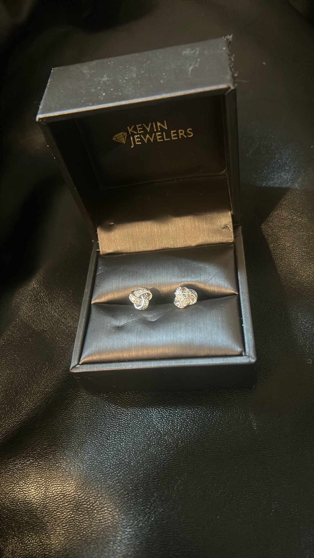 Real Silver, Partial Diamond Studs