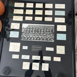 Autographed 1966 Green Bay Packers Super Bowl #1 28x34 Framed Photo 