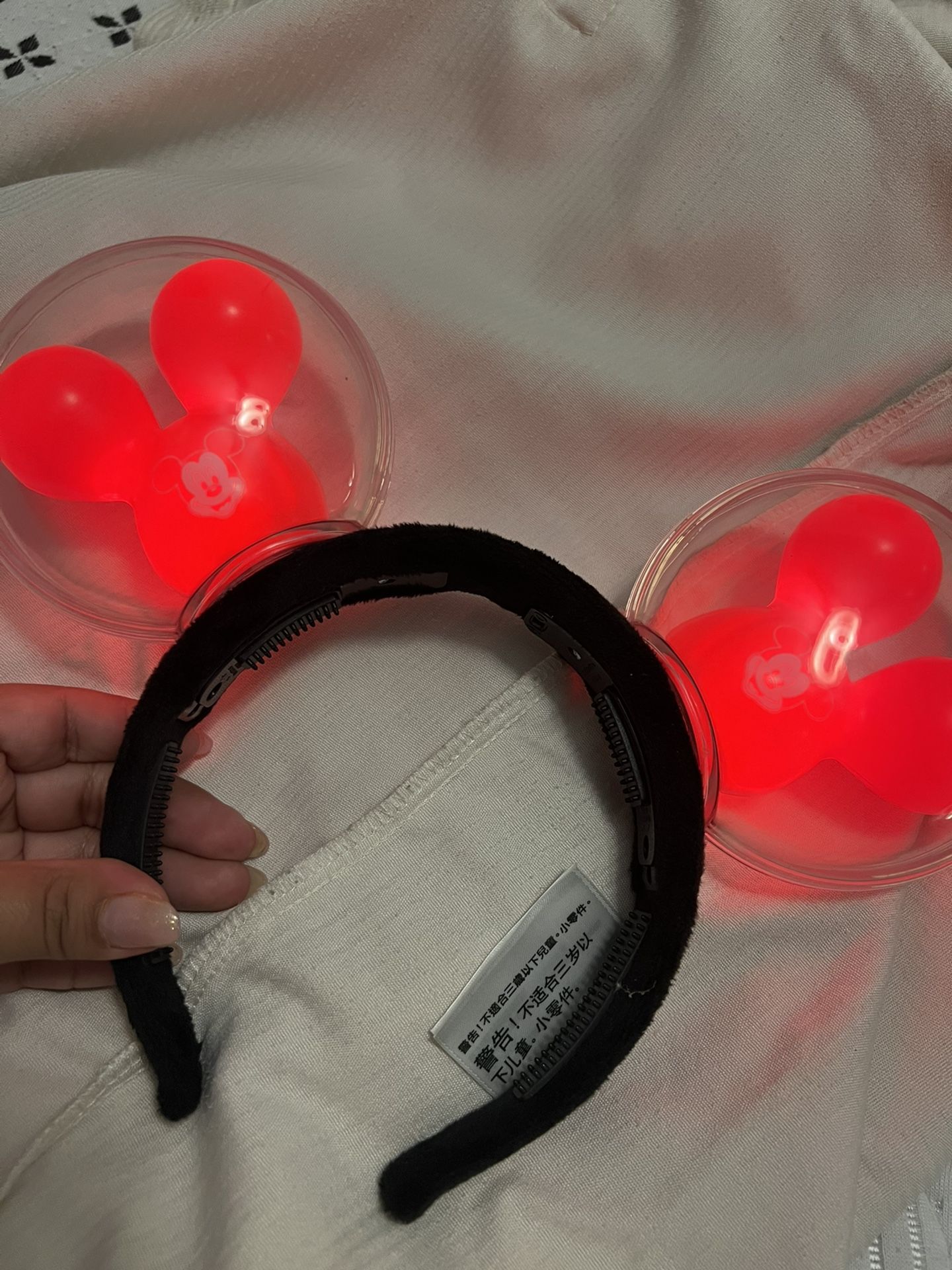 Mickey Mouse Balloon Light up Ears Headband 