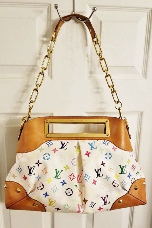 Authentic EUC Louis Vuitton Judy GM 2-Way Bag Murakami Multicolore Collectible Orig$3150+Tax