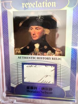 Horatio Nelson Authentic Handwritten History Relic 01/75 – FIRST ON PRINT