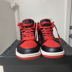 Air Jordan 1s black and red