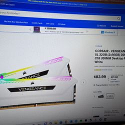 CORSAIR VENGEANCE RGB PRO SL RAM STICKS