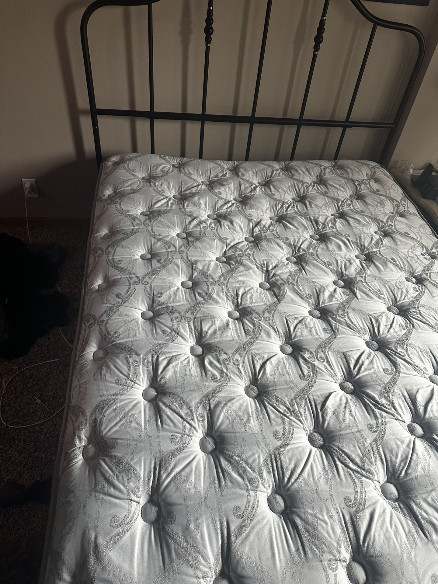 QUEEN SIZE BED- Mattress And Frame