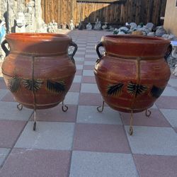 New Flower Pots Made Out Of Clay 