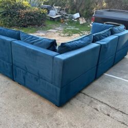 Navy Blue Couch Albany Park 