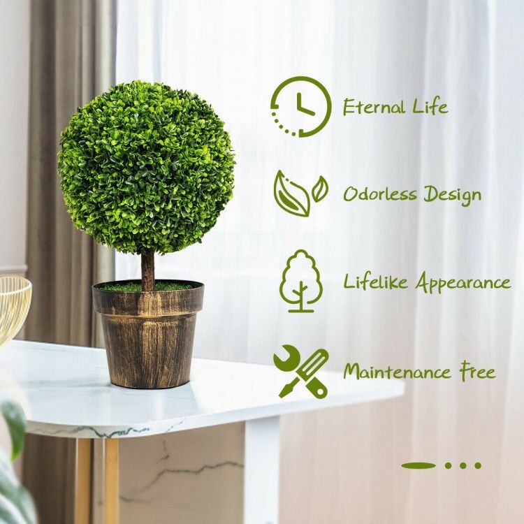 Artificial Boxwood Topiary Ball tree