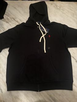 Black Polo Zip Up Jacket