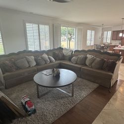 Luxury Brown Sectional Sofa