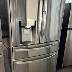 LG FOUR DOOR STAINLESS STEEL REFRIGERATOR DOOR IN DOOR 