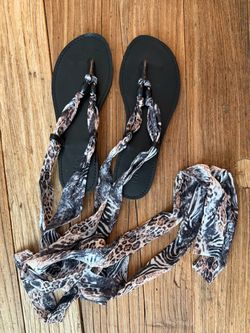 New MIA Drina Wrap/tie Boho Sandals Shoes 8.5
