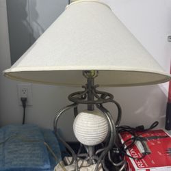 Iron Shelf Unit With Iron Lamp 