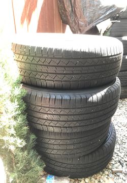 I have four tires in great condition they have about 60% of the 70% left 225 6517 Michelin