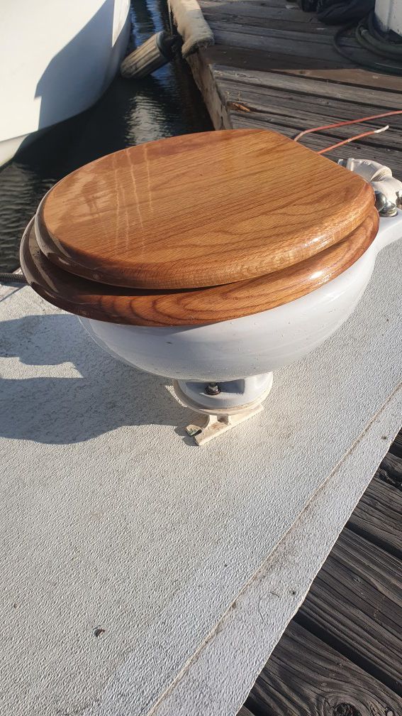 Dutch made electric porcelain marine head boat toilet