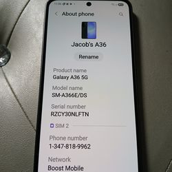 SAMSUNG GALAXY A36