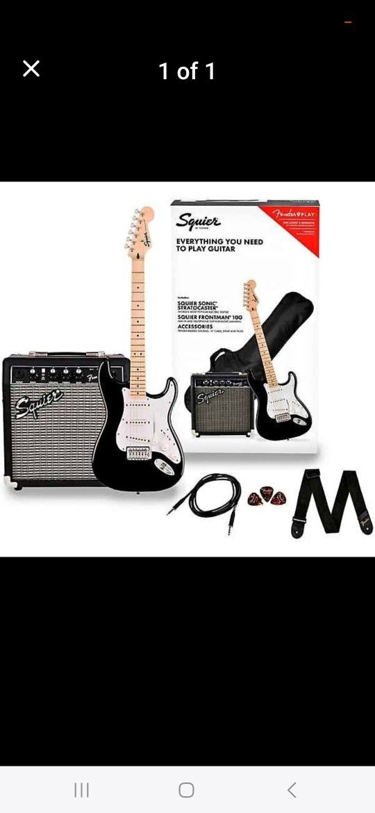 Electric Guitar And Amp