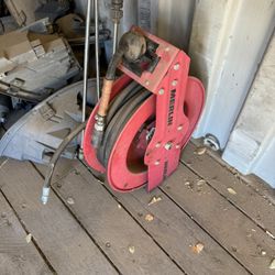 Air Hose Reel & Pressure Washer