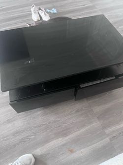 Black tv stand